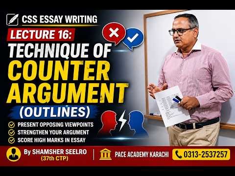 Lecture 16: Technique of Counter Argument