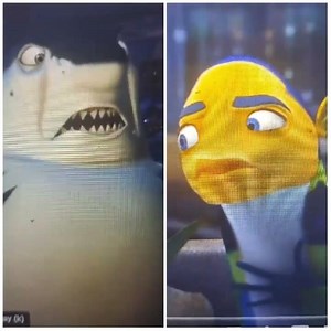 Shark Tale phone scene.