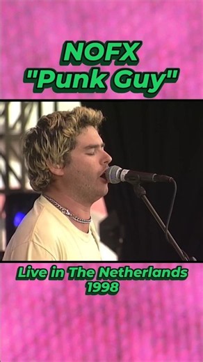 NOFX - "Punk Guy" live in The Netherlands (1998) #nofx #punkrock #90spunk #fatwreckchords #skatepunk