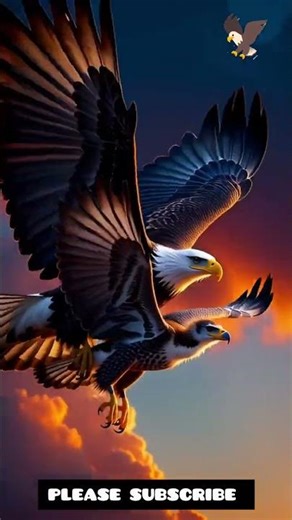 Eagle Teaching Its Chick to Fly | A Powerful Lesson of Nature 🌤️✨