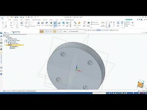 Solid Edge- Create Linear and Circular Pattern in 3D Part