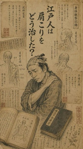 江戸人は肩こりをどう治した？｜按摩・灸・薬草による対処法 #歴史 #健康 #江戸時代