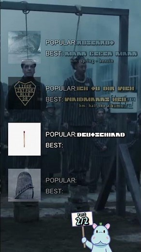 Rammstein albums 2/2 POPULAR VS BEST #musica #album #rammstein #germany #spotify #metal