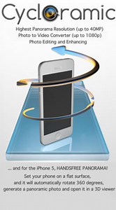 Cycloramic Camera App for Hands Free Panoramas