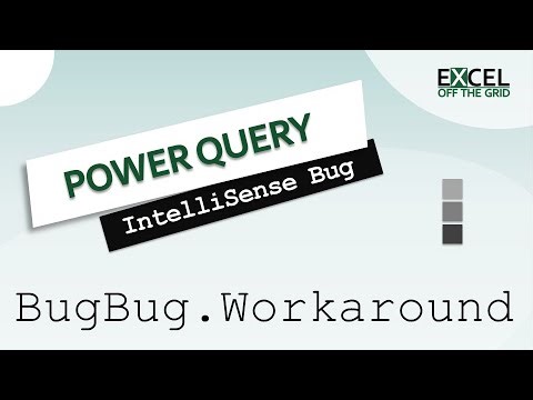 EASY FIX for Power Query Intellisense bug | Excel On The Go