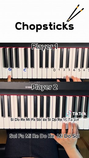 Chopsticks Piano Duet Tutorial for Beginners