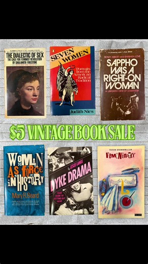 ✨ Vintage Book Sale ✨Who doesn't love the smell of old books? We currently have a wonderful selection of second-hand books in store for only $5! Our vintage books are flying off the shelves! We are offering more titles than what is being posted, come in store to see them! ✨Browse vintage (mostly 60s-80s) feminist, lesbian, queer, fiction, spiritual, and radical literature. Some books even have edge coloring! 🎨 ✨Any questions? Shoot us a DM! . . . . . . #sale #booksale #sandiego #vintage #firste