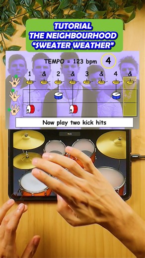 Learn the drum groove from ‘Sweater Weather’ in GarageBand #garagebandtutorial #drumshorts #AKENKO