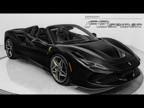 Matte Black Ferrari F8 Spider Sound, Interior, and Exterior