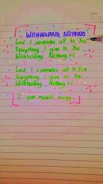 Withholding nothing|@WilliamMcDowellMusic #lyrics #music #gospel #shorts