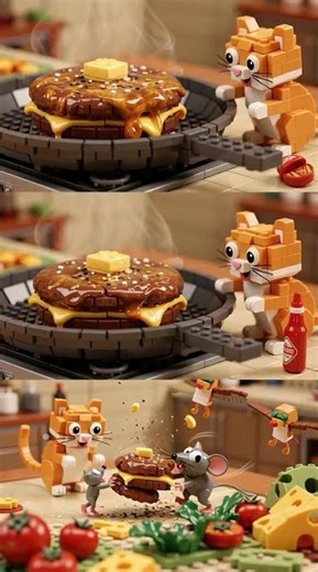 Hamburger Battle | Mr Lego – LEGO Stories & Fun Adventures