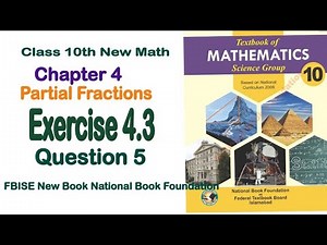 class 10 maths chapter 4 exercise 4.3 | national book foundation class 10 maths | ex 4.3|fbise math