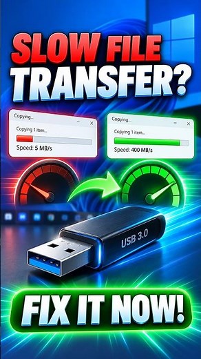 Fix Slow File Transfer Speed in Windows 11 🚀 #Windows11 #WindowsTips