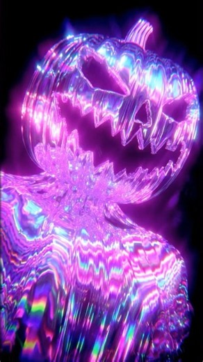 Glitchy Jack-o’-Lantern 🎃⚡ | Halloween Live Wallpaper