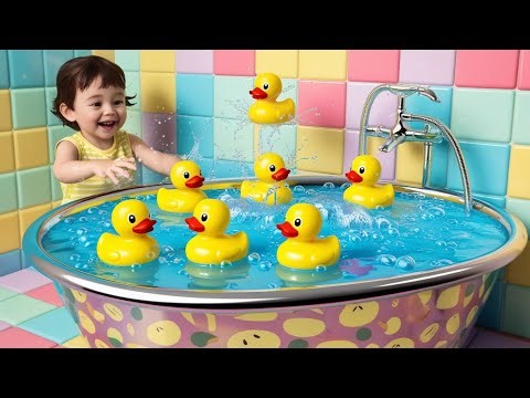 Bath Time Fun with Rubber Duckies 🛁🦆