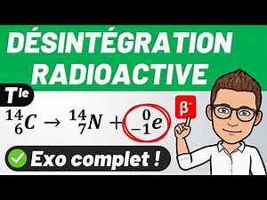 Radioactive decay (α β⁻ β⁺) ☢️ Solved exercise ✅🎯 Final year of high school (Specialty track)