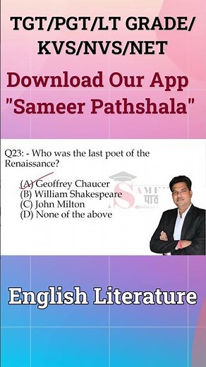The Last Poet of the Renaissance John Milton Explained #sameerpathshala