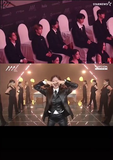 Stray Kids Reactions to Itzy at AAA 2021