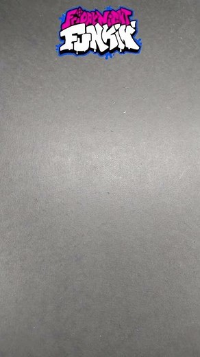 Drawing Glitch Effect Friday Night Funkin' icon（WHITTY）with Paint Markers! #shorts