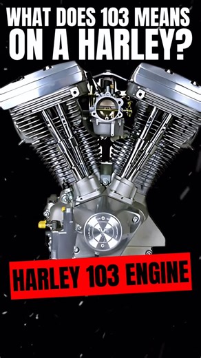 DEMONS ROW on Instagram: "What Does 103 Mean on a Harley? 🏍️💨🔧 The “103” stands for 103 cubic inches — that’s the size of the engine. It’s Harley-Davidson’s Twin Cam powerhouse introduced for more torque and better performance. Translation? More grunt, more roar, more street domination. Did you ever ride a 103? #HarleyDavidson #Harley103 #MotorcycleLife #BikerCulture #VTwinPower #DemonsRow #SoseTheGhost #MotorcycleEngine"