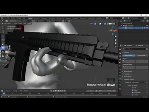 How to attach a gun to a character in blender | lets make vfx simple