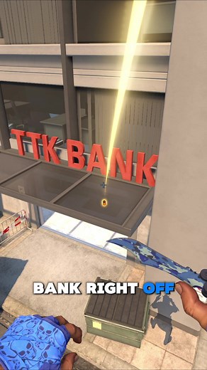 CS2 Overpass - Giant BANK Smoke! #cs2 #counterstrike