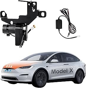 Automatic Power Frunk Closer for Tesla Model X 2021-2025 - Hands Free Soft Close Front Trunk Lock with Electric Suction Easy Install