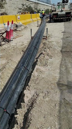 hight density polythene pipei pulling