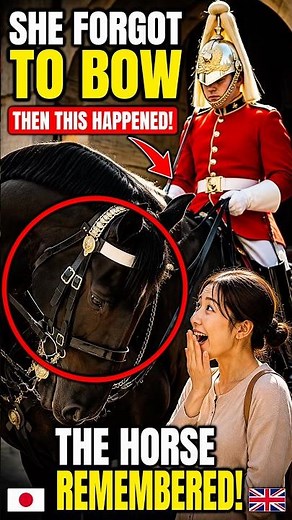 Viral Japanese Moment: She Forgot To Bow... Watch What The Royal Guard's Horse Did 🇯🇵❤️