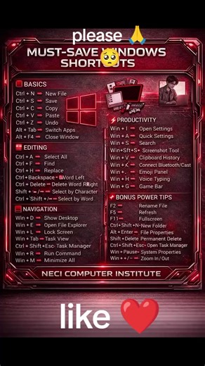 Basic Shortcut keys important of computer sutcu key of kanologi #compute #foryoupage #tricks #foryou #fypシ