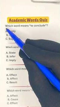 🧠 Confusing Words Quiz – Infer vs Imply & Affect vs Effect! #englishquiz #shorts
