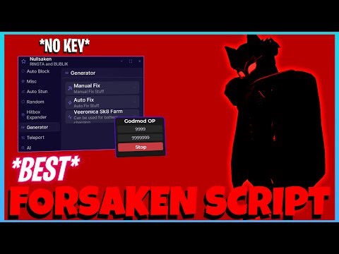 Forsaken Script - AI Farm, Auto AI Killer, Inf Stamina, Inf Speed, Auto Generator And More!