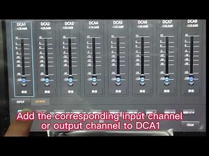 Digital Mixer M24-Plus (Use of DCA marshalling)
