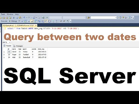 Query between two dates sql server