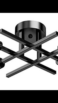 Mshamy 4-Light Ceiling Light Fixture (Modern Sputnik) Unboxing and installation video