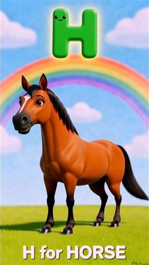 H for Hen, Hat, Horse | ABC Learning for Kids | Alphabet H Words | Kids Education Video #shorts