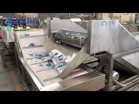Full automatic Bathing cooking tunnel | cooking pasteurization | pasteurizing machine