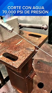 1.9M views · 8.6K reactions | El corte con agua y abrasivo (como granate):Entre 50,000 y 90,000 psi. Se usa para cortar materiales duros como metal, vidrio, piedra, cerámica o compuestos. #viralreelsシ #viralvideoreelsfb #viralvideoシ #corte #agua | Descanso digital | Facebook