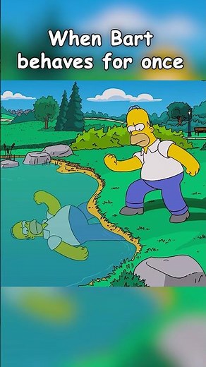 When Bart behaves for once #thesimpsons #funnyvideo #simpsons #simpsonsfunny