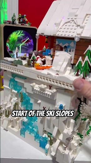 The LEGO winter village ski slopes. This will be the start of the ski slopes. LEGO MOCs in prog!