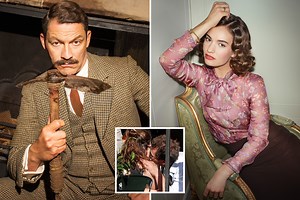 Dominic West and Lily James were playing father & daughter in show before kiss