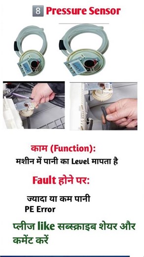 Front Load Washing Machine के 8 जरूरी Parts | Technician Guide 🔧#shorts vishwascoolinglab#ytshorts