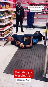 22K views · 534 reactions | This is London. A grocery store security guard held down a shoplifter while waiting for police to arrive. Instead of helping him, numerous bystanders assaulted the security guard in order to free the thief. This is a broken society. | Breaking Battlegrounds | Facebook