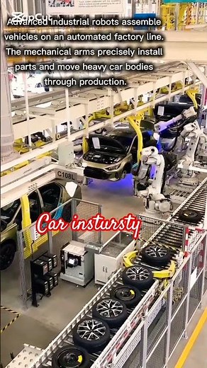 Robotic Automation Inside a Modern Car Factory