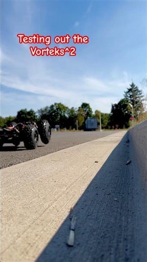 Doing top speed pulls with the new vorteks build #rc #rccar #arrma