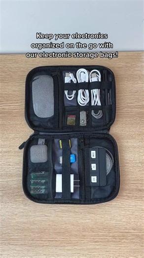 Say goodbye to charging cable chaos ✅#electronicbag #cablestorage #cableorganizer #bagsmart #bagsmartelectronicbag #travelessentials #travelbag #fyp