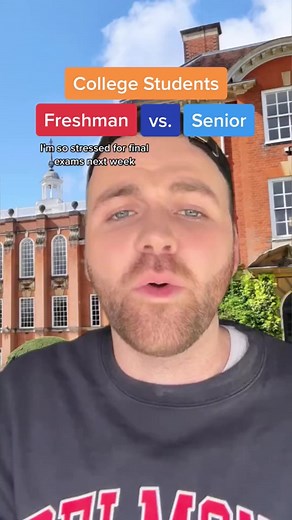 113K views · 7.4K reactions | College Students: Freshman vs. Senior #collegestudents #collegelife #dormlife | Scott Frenzel | Facebook