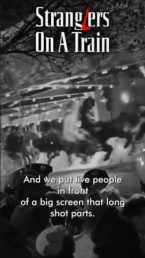 Hitchock explains how they filmed the Carousel scene | Strangers On A Train (1951) #hitchcock