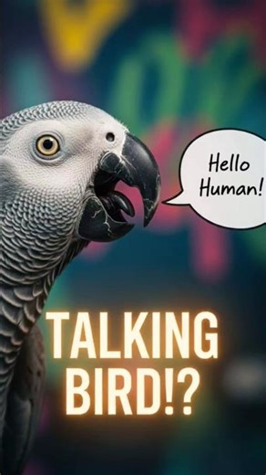 Parrot That Talks Like Humans?! 🧠 | Smartest Bird Fact #shorts
