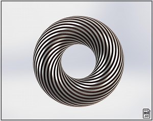 Rodin Coil Torus .STL 180mm. X 56mm. Diameter Coil | Itoroid Vortex Wave Field Generator | PEMF Coil 1 X 24 Groves - Etsy Canada